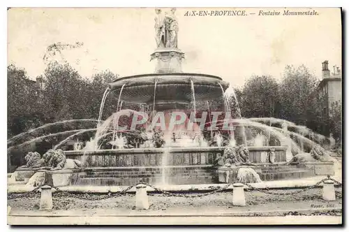 Cartes postales Aix en Provence Fontaine monumentale