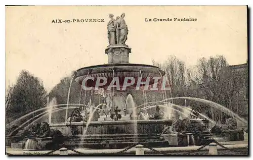 Cartes postales Aix en Provence La Grande Fontaine