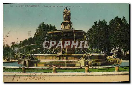 Cartes postales Aix en Provence Fontaine Monumentale