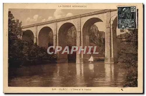 Ansichtskarte AK Clecy L'Orne et le Viaduc