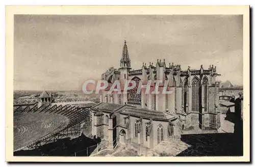 Cartes postales Cite de Carcassonne L'Eglise e et le Theatre Saint Nazaire et le Theatre