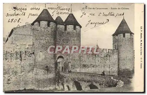 Cartes postales Cite de Carcassonne Entree du Chateau