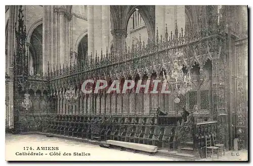 Ansichtskarte AK Amiens Cathedrale des Stalles