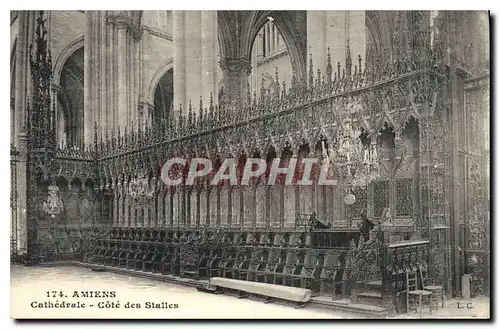 Cartes postales Amiens Cathedrale des Stalles
