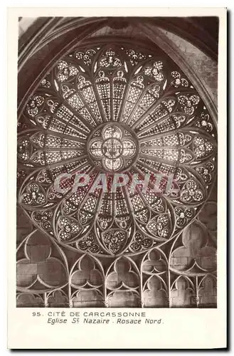 Cartes postales Cite de Carcassonne Eglise St Nazaire Rosace Nord