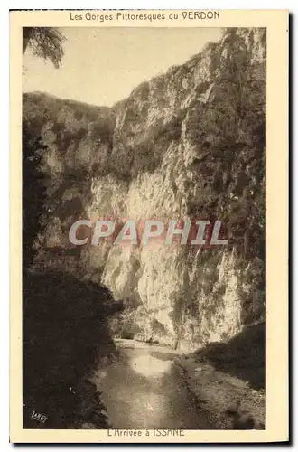 Cartes postales Les Gorges Pittoresque du Verdon L Arrivee a Issane