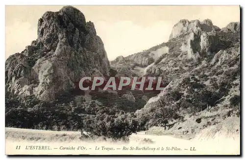 Cartes postales L'Esterel Corniche d'Or Le Trayas Roc St Barthelemy et le St Pilon