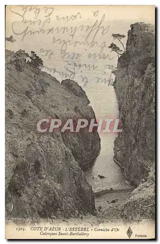 Cartes postales Cote d'Azur L'Esterel Corniche d'Or Calanques Saint Barthelemy