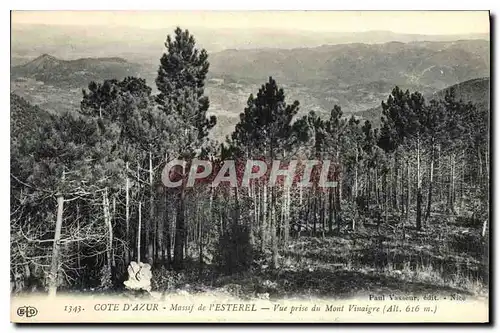 Ansichtskarte AK Cote d'Azur Massif de l'Esterel Vue prise du Mont Vinaigre