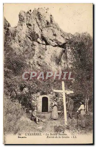 Ansichtskarte AK L'Esterel La Sainte Baume Entree de la Grotte