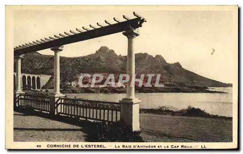 Cartes postales Corniche de L'Esterel La Bae d'Antheor et le Cap Roux