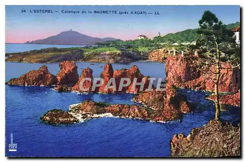 Cartes postales L'Esterel Calanque de la Beaumette pres d'Agay