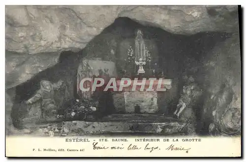 Cartes postales Esterel Ste Baume Interieur de la Grotte
