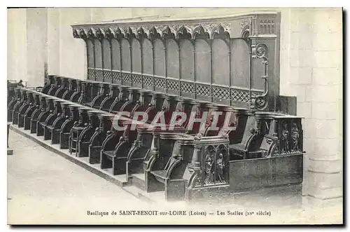 Ansichtskarte AK Basilique de Saint Benoit sur Loire Loiret Les Stalles