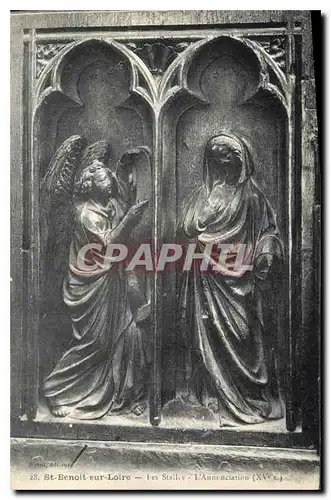 Cartes postales St Benoit sur Loire Les Stalles L'Annonciation