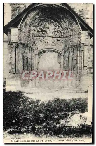 Ansichtskarte AK Saint Benoit sur Loire Loiret Porche Nord XII siecle