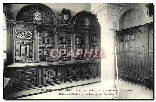 Ansichtskarte AK Saint Benoit sur Loire Loiret Interieur de la Basilique