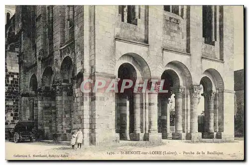 Ansichtskarte AK St Benoit sur Loire Loiret Porche de la Basilique