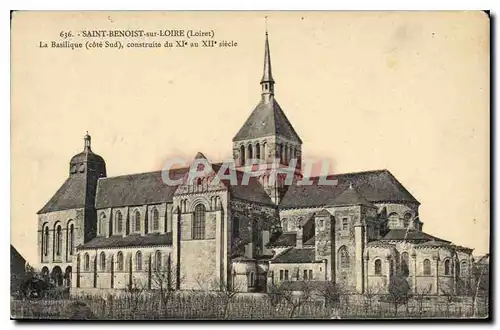 Cartes postales Saint Benoit sur Loire Loiret La Basilique cote Sud construite du XI au XI siecle