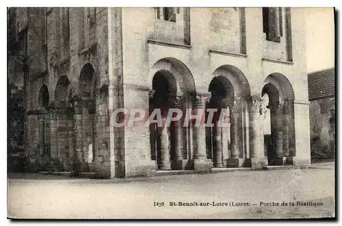 Ansichtskarte AK St Benoit sur Loire Loiret Porche de la Basilique