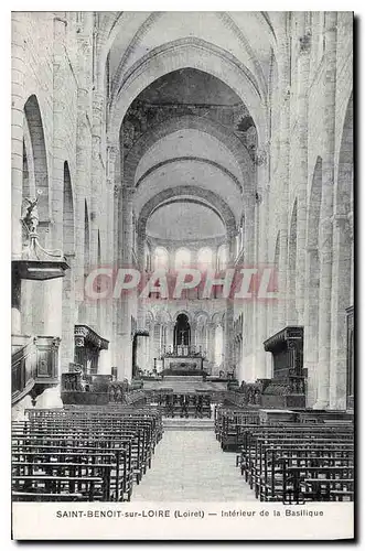 Ansichtskarte AK Saint Benoit sur Loire Loiret Interieur de la Basilique