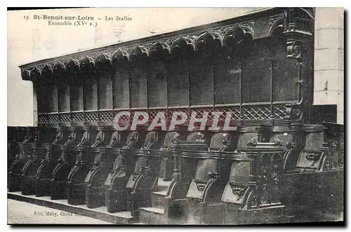 Cartes postales St Benoit sur Loire Les Stalles Ensemble XV s