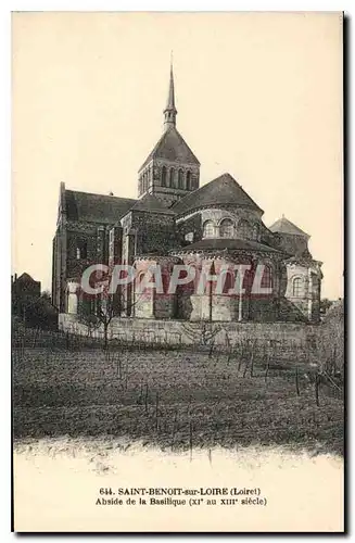 Ansichtskarte AK Saint Benoit sur Loire Loiret Abside de la Basilique XI au XIII siecle