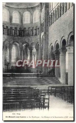 Cartes postales St Benoit sur Loire La Basilique Le Choeur et le Sanctuaire