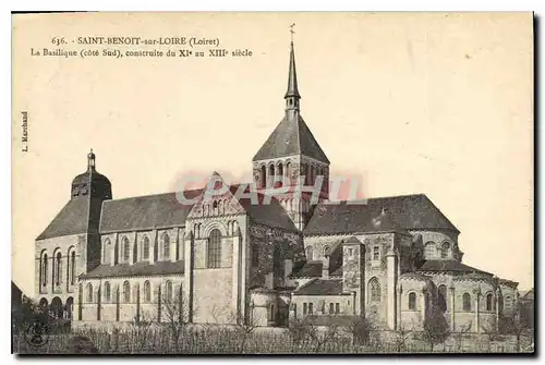 Ansichtskarte AK Saint Benoit sur Loire Loiret La Basilique cote Sud construite du XI au XIII siecle