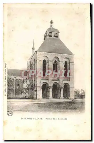 Cartes postales St Benoit s Loire Portail de la Basilique