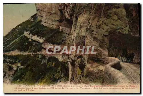 Cartes postales Les Goulets Succession de Tunnels