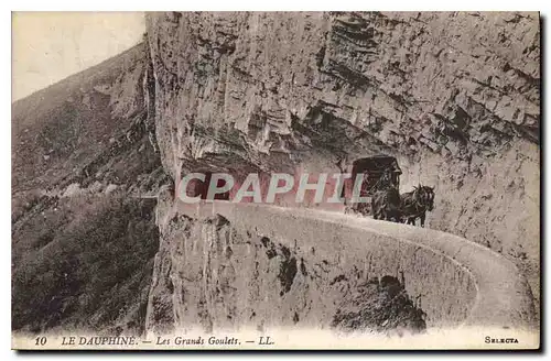 Cartes postales Le Dauphine Les Grands Goulets Caleche Chevaux