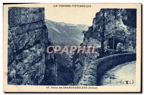 Cartes postales Le Vercors Pittoresque Route des Grands Goulets Drome