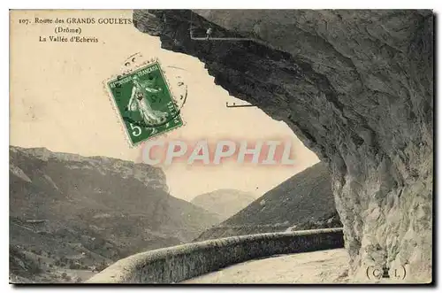 Cartes postales Route des Grands Goulets Drome La Vallee d'Echevis