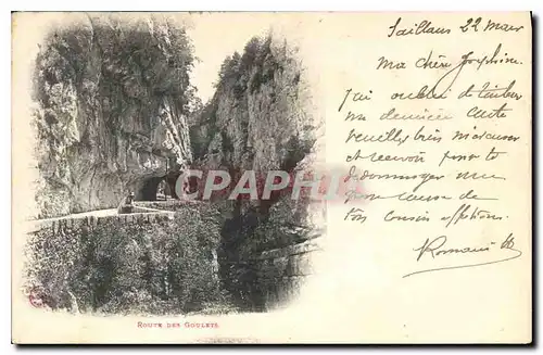 Cartes postales Route des Goulets