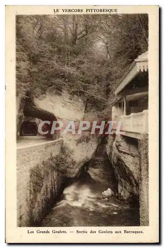 Cartes postales Les Grands Goulets Sortie des Goulets aux Barraques