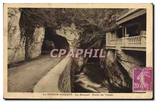 Ansichtskarte AK Les Grands Goulets Les baraques Entree des Tunnels