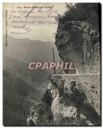 Cartes postales Route des Grands Goulets