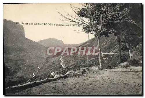 Cartes postales Route des Grands Goulets Drome Les Lacets