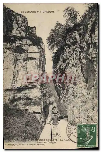 Ansichtskarte AK Le Vercors Pittoresque Les Grands Goulets La Route dans les Gorges