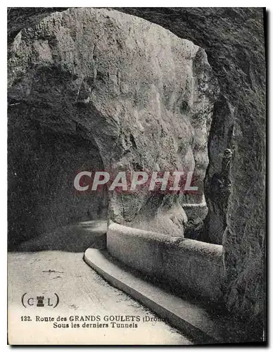 Cartes postales Route des Grands Goulets Drome Sous les derniers Tunnels