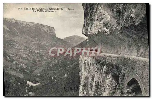 Cartes postales Route des Grands Goulets Drome La Vallee d'Echevis