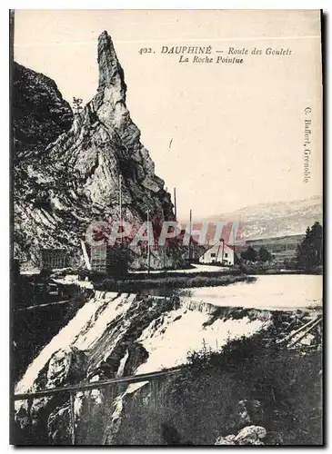 Ansichtskarte AK Dauphine Route des Goulets La Roche Pointue