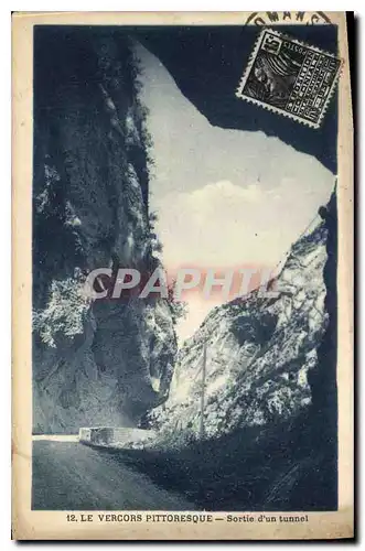 Cartes postales Le Vercors Pittoresque Sortie d'un tunnel