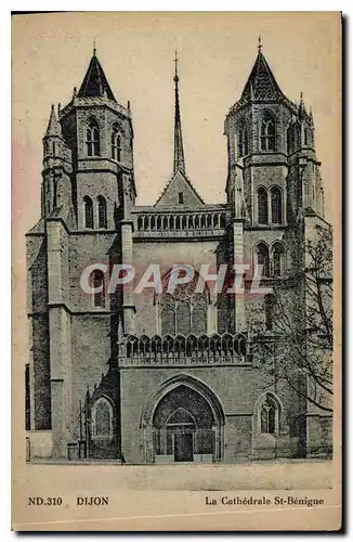 Cartes postales Dijon La Cathedrale St Benique