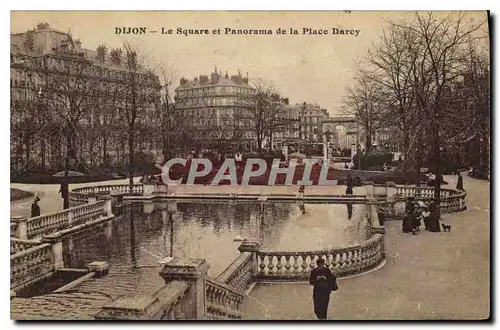 Cartes postales Dijon Le Square et Panorama de la Place Darcy