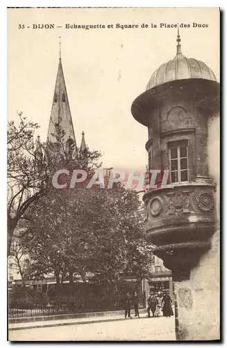 Cartes postales Dijon Echauguette et Square de la Place des Ducs