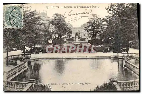 Cartes postales Dijon Square et Promenade Darcy