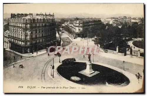 Ansichtskarte AK Dijon Vue generale de la Place Darcy