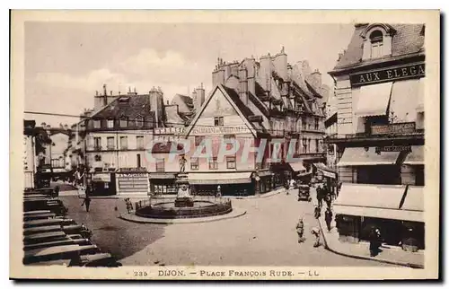 Cartes postales Dijon Place Francois Rude